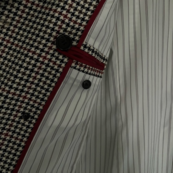 J Crew houndstooth coat size 2 - Picture 4 of 17